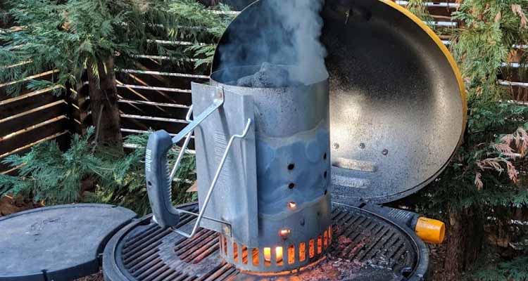 How to use a charcoal chimney starter