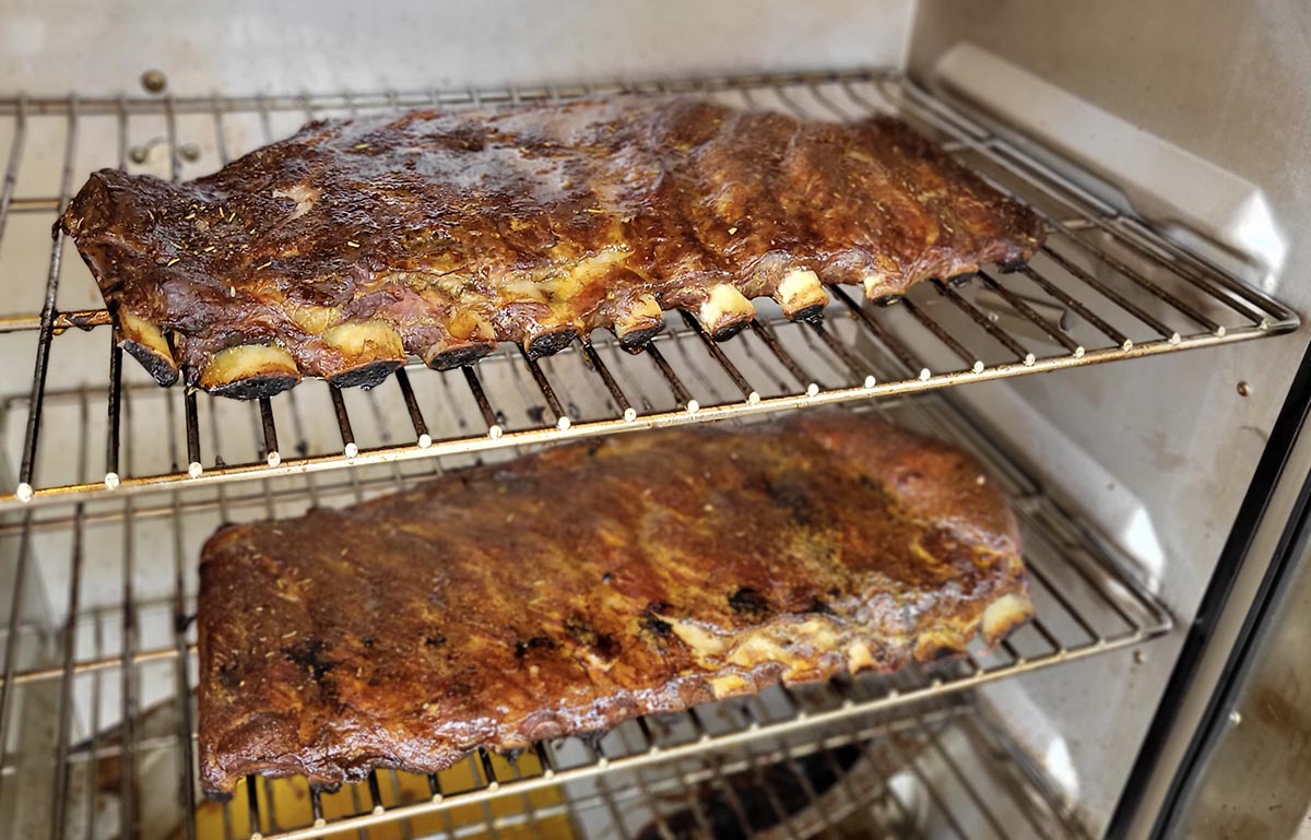 ribs on an electric smoker