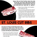 Infographic showing different cuts of pork rib