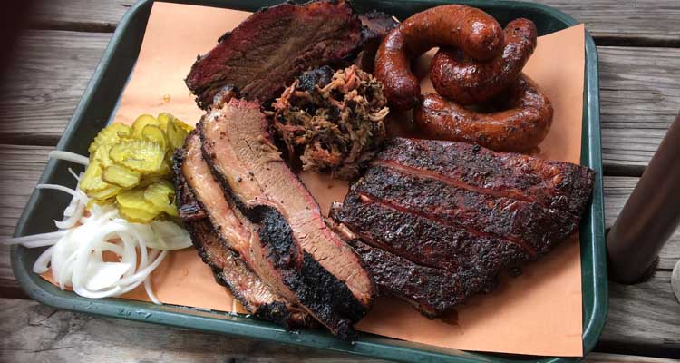 plate of bbq