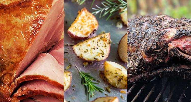 Collage of Easter bbq recipes