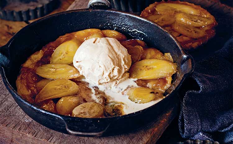skillet banana tartin