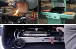 weber q2800n+ top left, monument mesa top right, weber traveler bottom