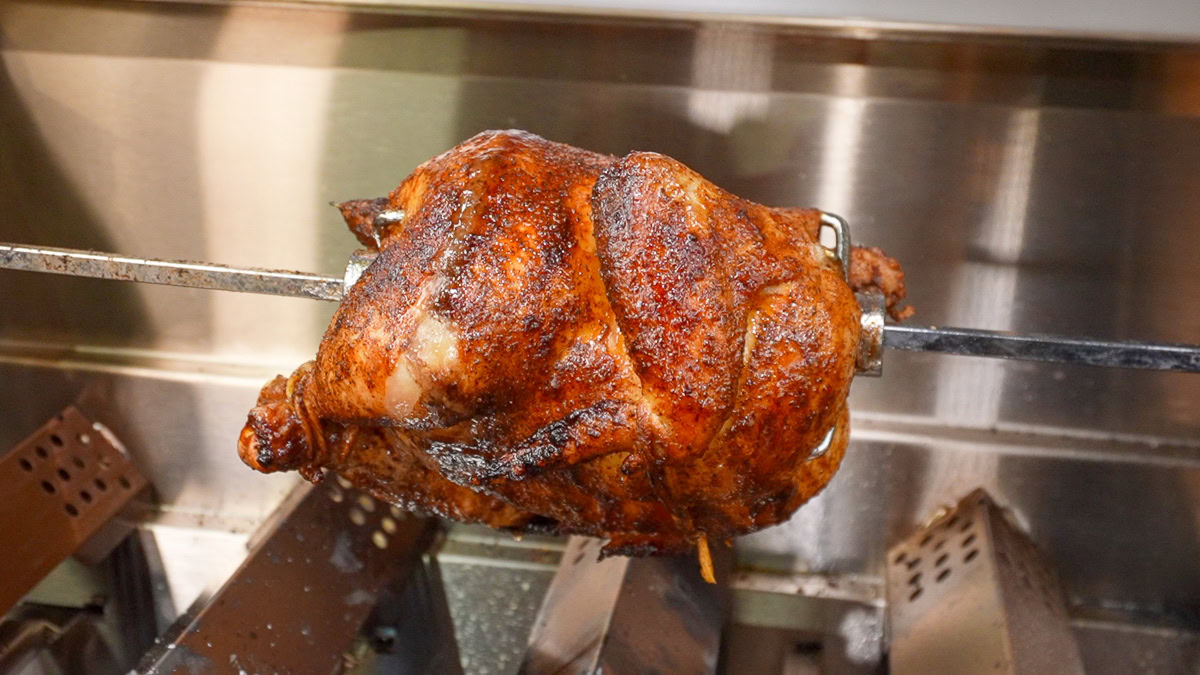 Rotisserie attachment on the Monument mesa 415bz gas grill