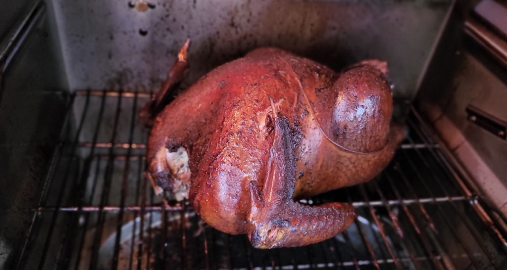 turkey in an Masterbuilt electric smoker