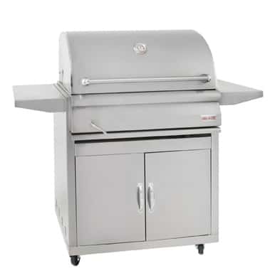 Blaze 32-Inch Stainless Steel Charcoal Grill w/ Adjustable Charcoal Tray