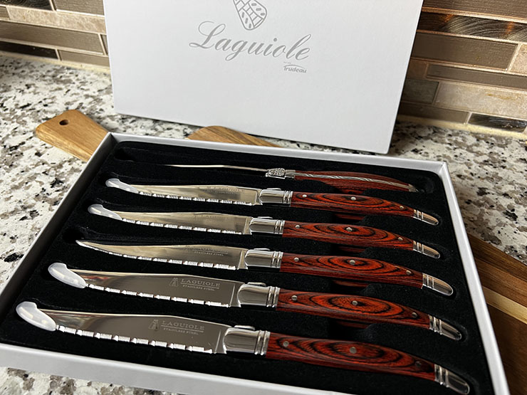 Trudeau Laguiole 6-Piece Steak Knife Set