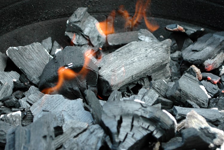 charcoal fire