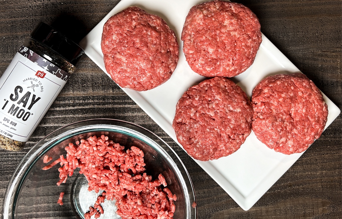 ground beef for burger patties