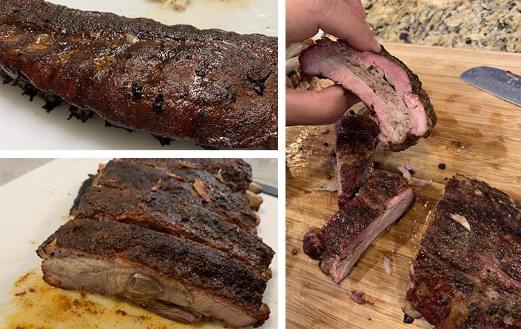 Smoked and sliced Johnny Trigg Ribs