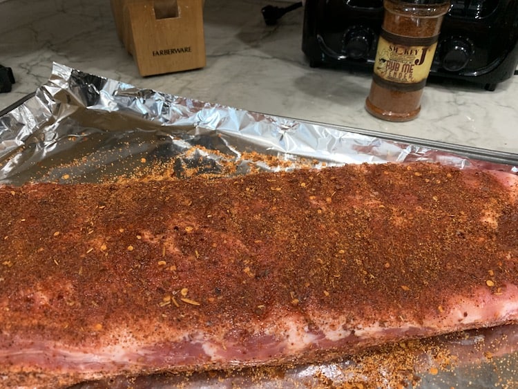 Pork ribs with dry rub