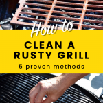 how to clean a rusty grill