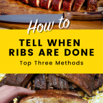 how to tell when ribs are done