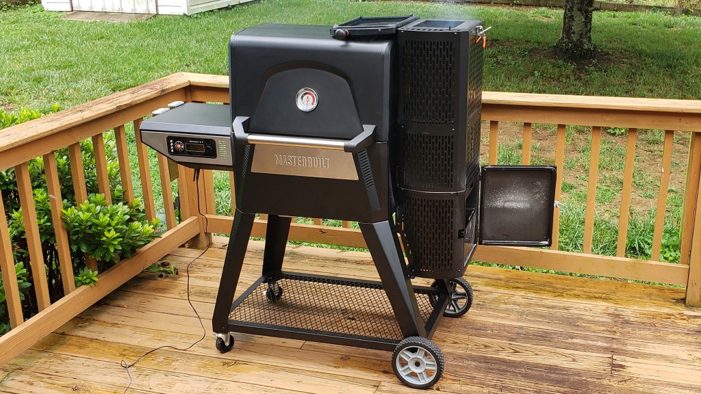 Masterbuilt 560 Gravity Series Charcoal Smoker on Deck