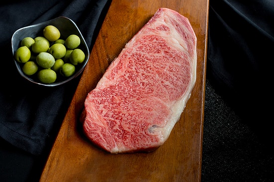 Crowd Cow A5 Olive Wagyu New York Strip Steak