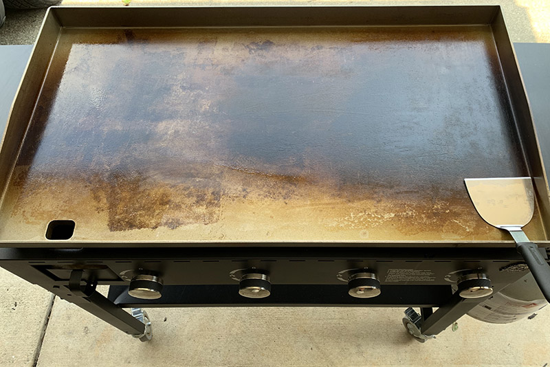 Pit Boss griddle cooking surface