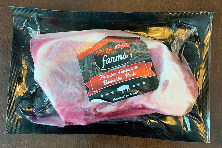 packaged Berkshire pork chop