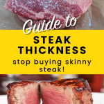 Steak thickness guide