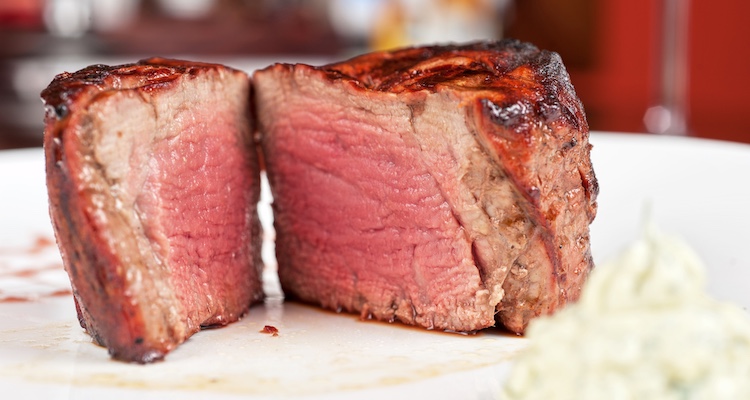 thick steak filet mignon