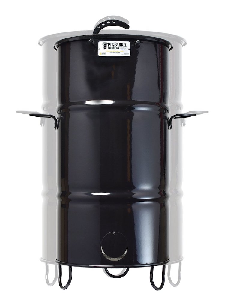Pit Barrel Cooker Junior Package - 14 Inch Drum Smoker | Porcelain Coated Steel Drum BBQ Grill