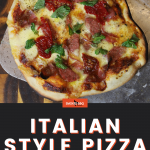 Italian-style pizza from a wood-fired oven