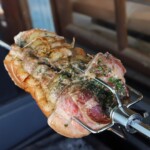 rotisserie porchetta stuffed pork belly