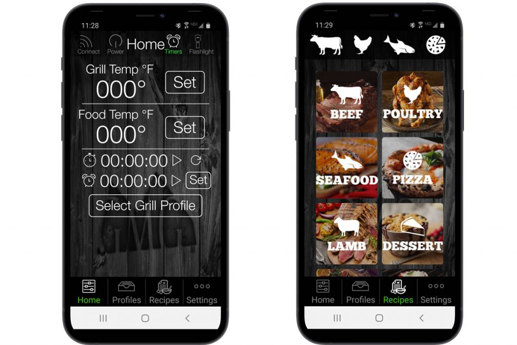 Green Mountain Grills application screenshots
