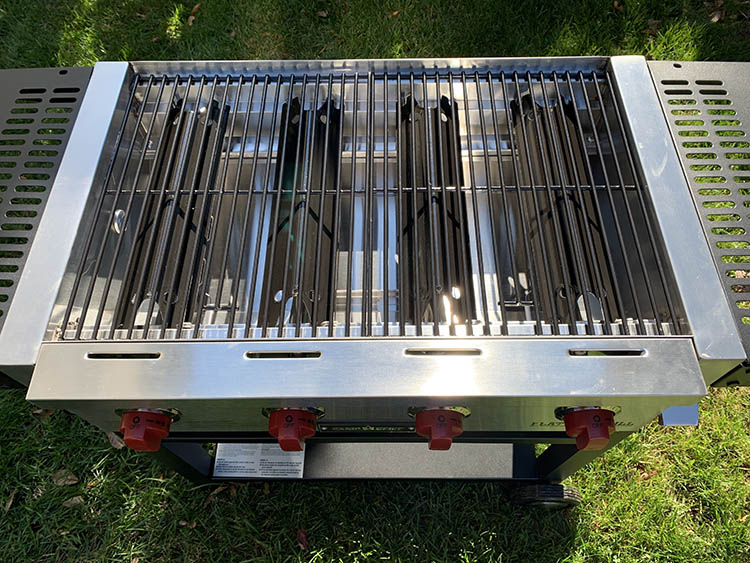 Camp Chef Flat Top Grill burners