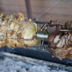 Chicken Souvlaki and Lamb Gyros