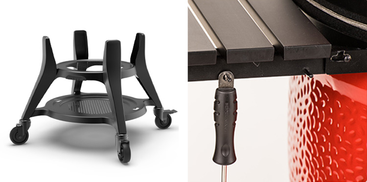 kamado joe heavy-duty cart and side shelf