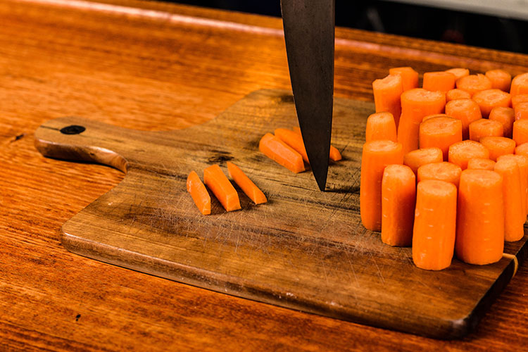 sliced carrots