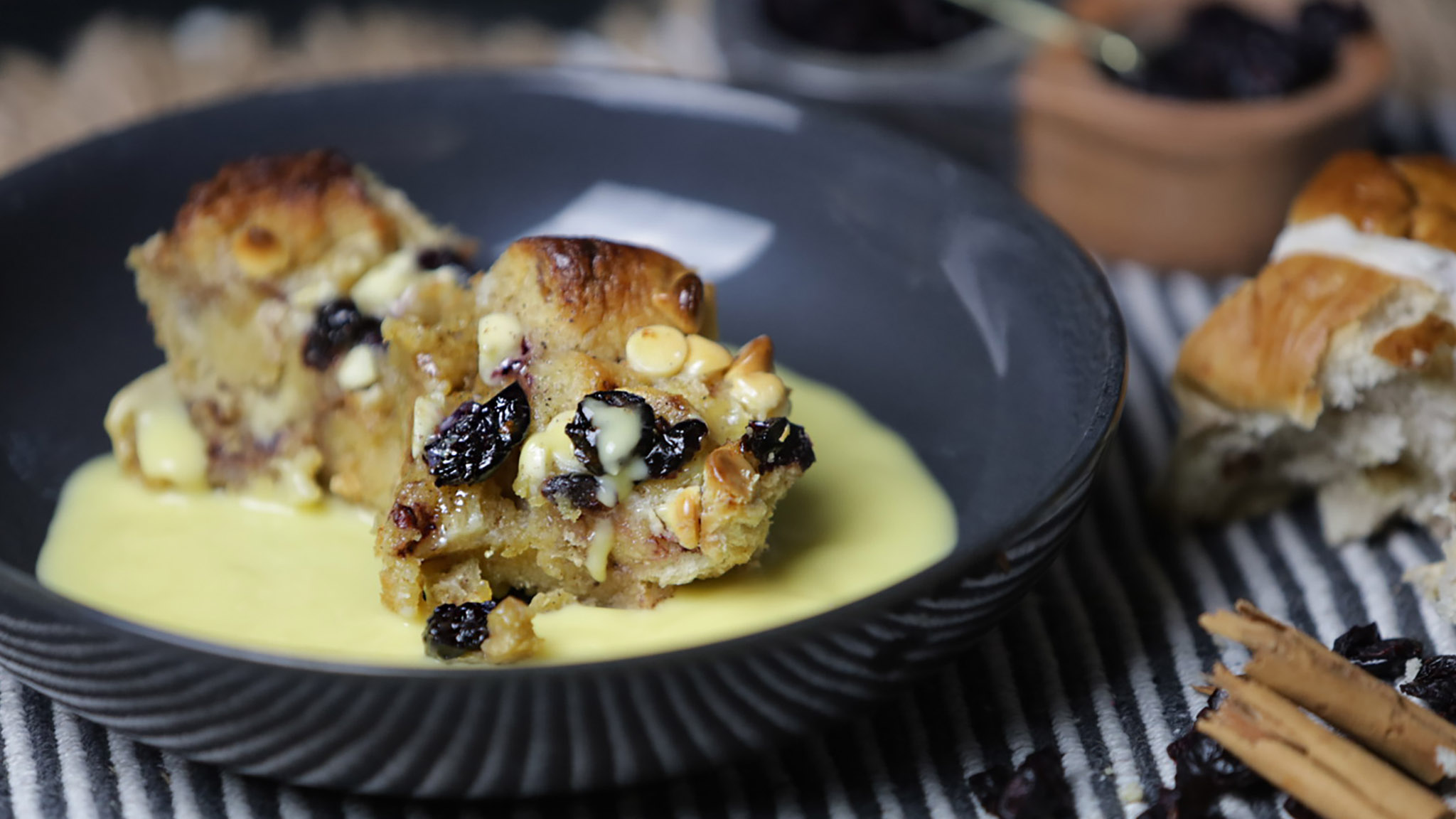 smoked bread pudding
