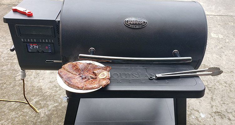 louisiana grills black label grill with front shelf