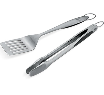 Weber Deluxe Stainless Steel 2 Piece Barbecue Tool Set