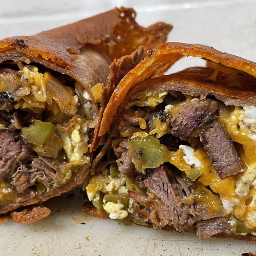 Brisket Breakfast Burrito