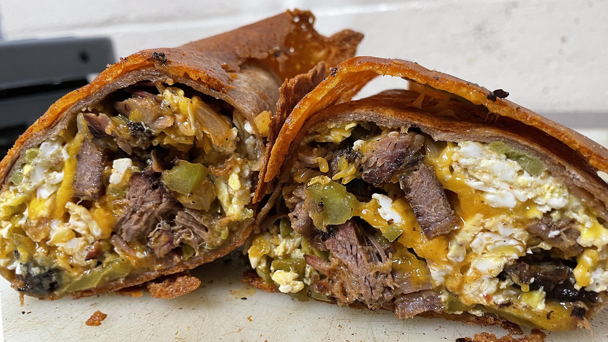 Brisket Breakfast Burrito