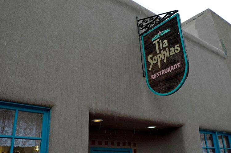 Tia Sophia's restaurant sign