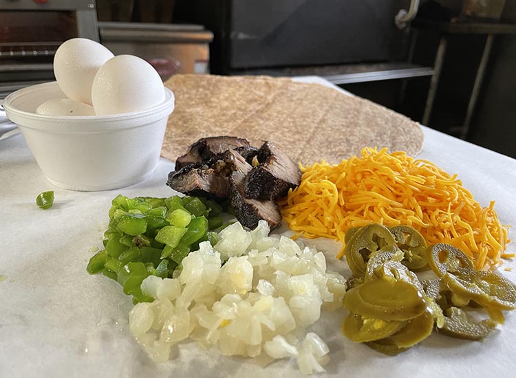 brisket breakfast burrito ingredients