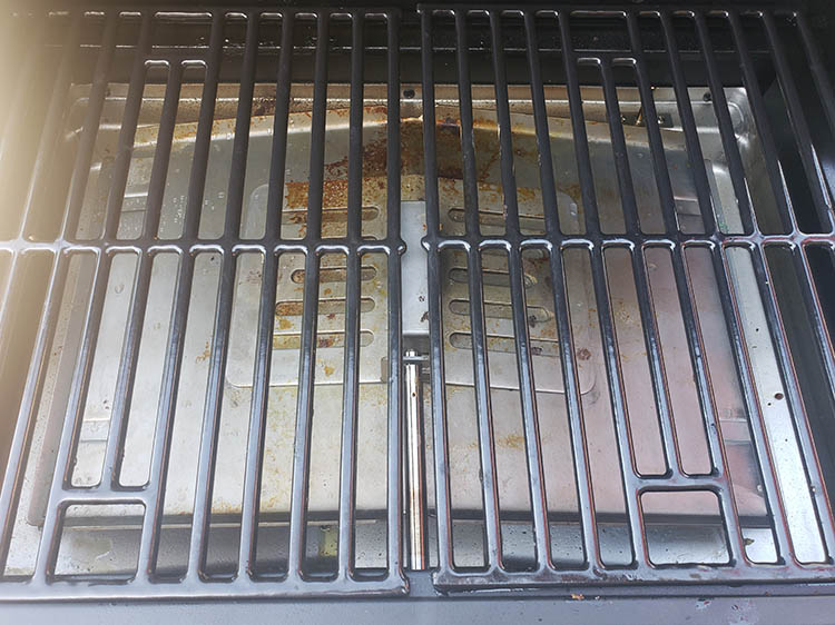 Pit Boss Sportspan Pellet Grill after cooking