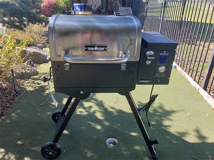 Camp Chef Pursuit 20 portable pellet grill