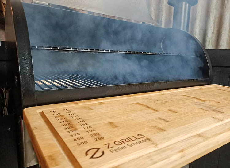 smoked coming from the Z Grills 700 pellet smoker