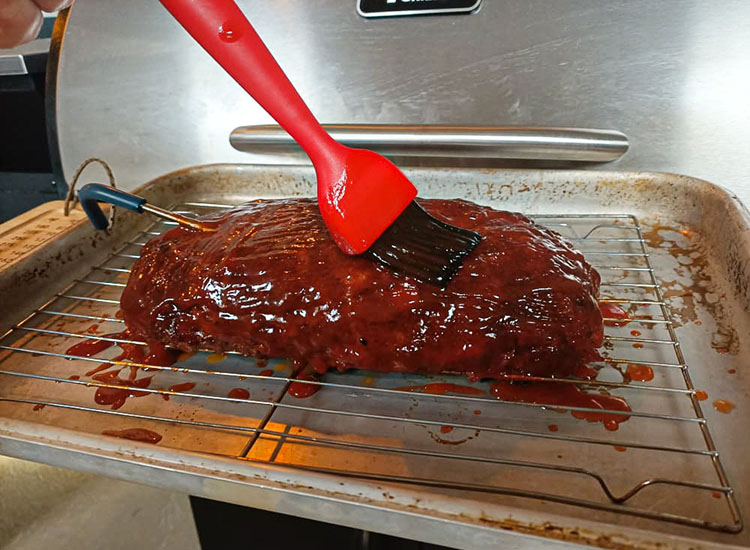 gazing smoked meatloaf