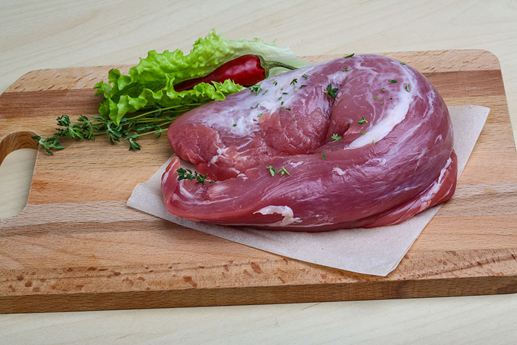 Raw pork tenderloin