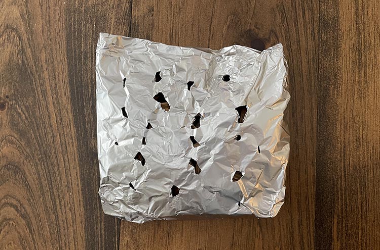 diy smoke generator made of aluminum foil