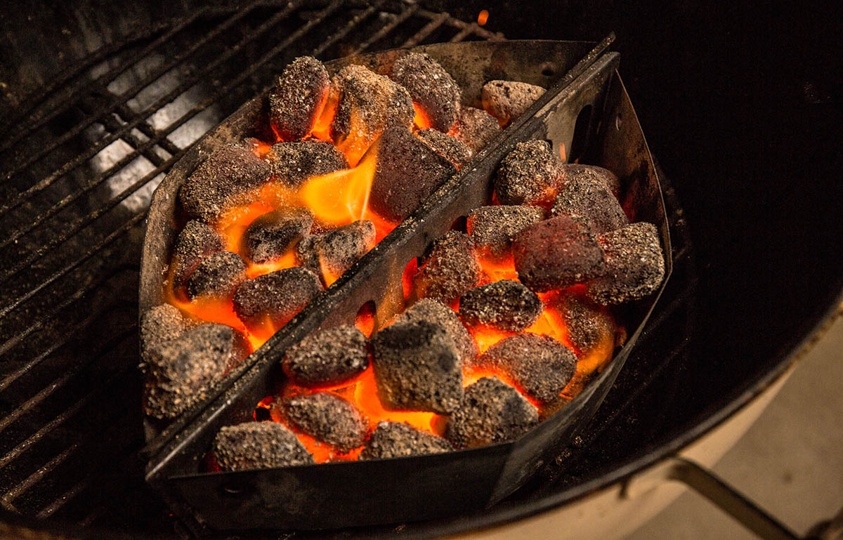 how to put out charcoal grill