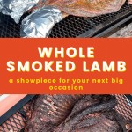 smoked whole lamb