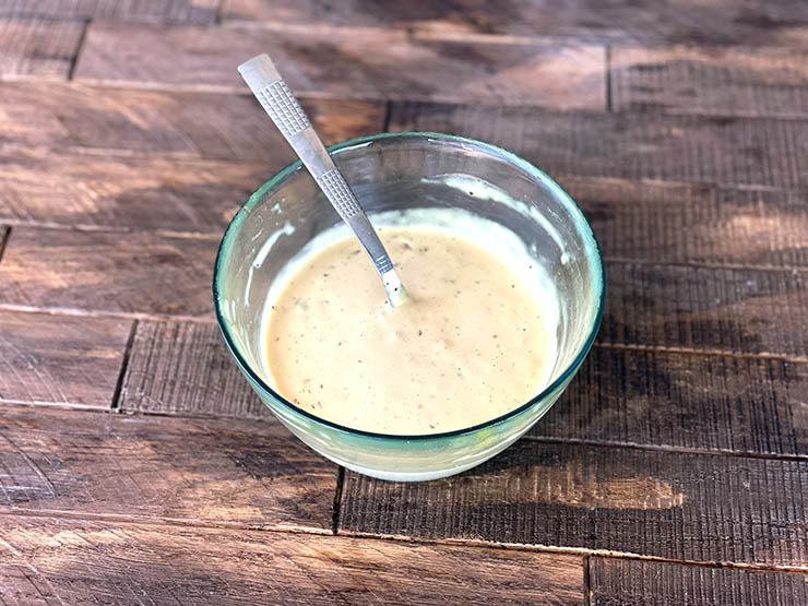 the big mac sauce in a glass bowl