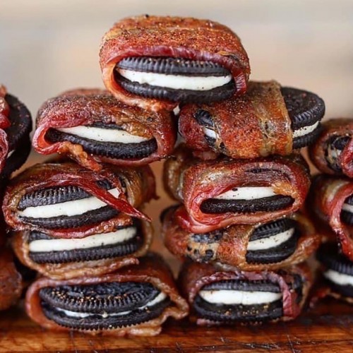 bacon wrapped oreos