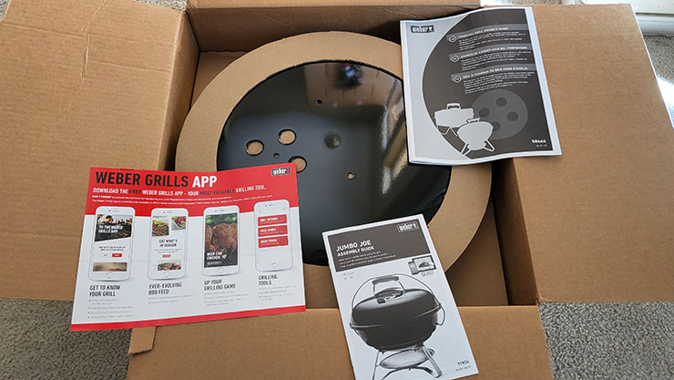 Weber Jumbo Joe packaging