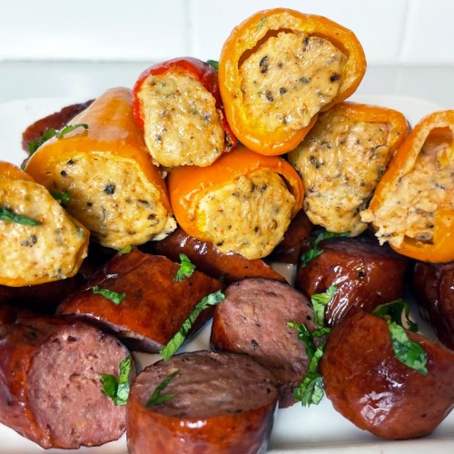 smoked stuffed pepper poppers